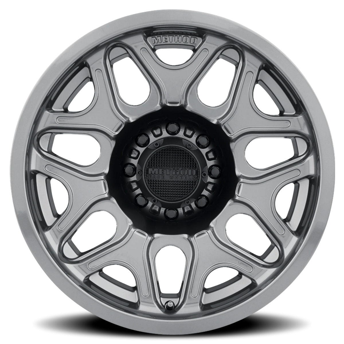 Method Race Wheels MR322 Gloss Titanium 18x9 +18 8x165.1mm 130.81mm - Wheelwiz