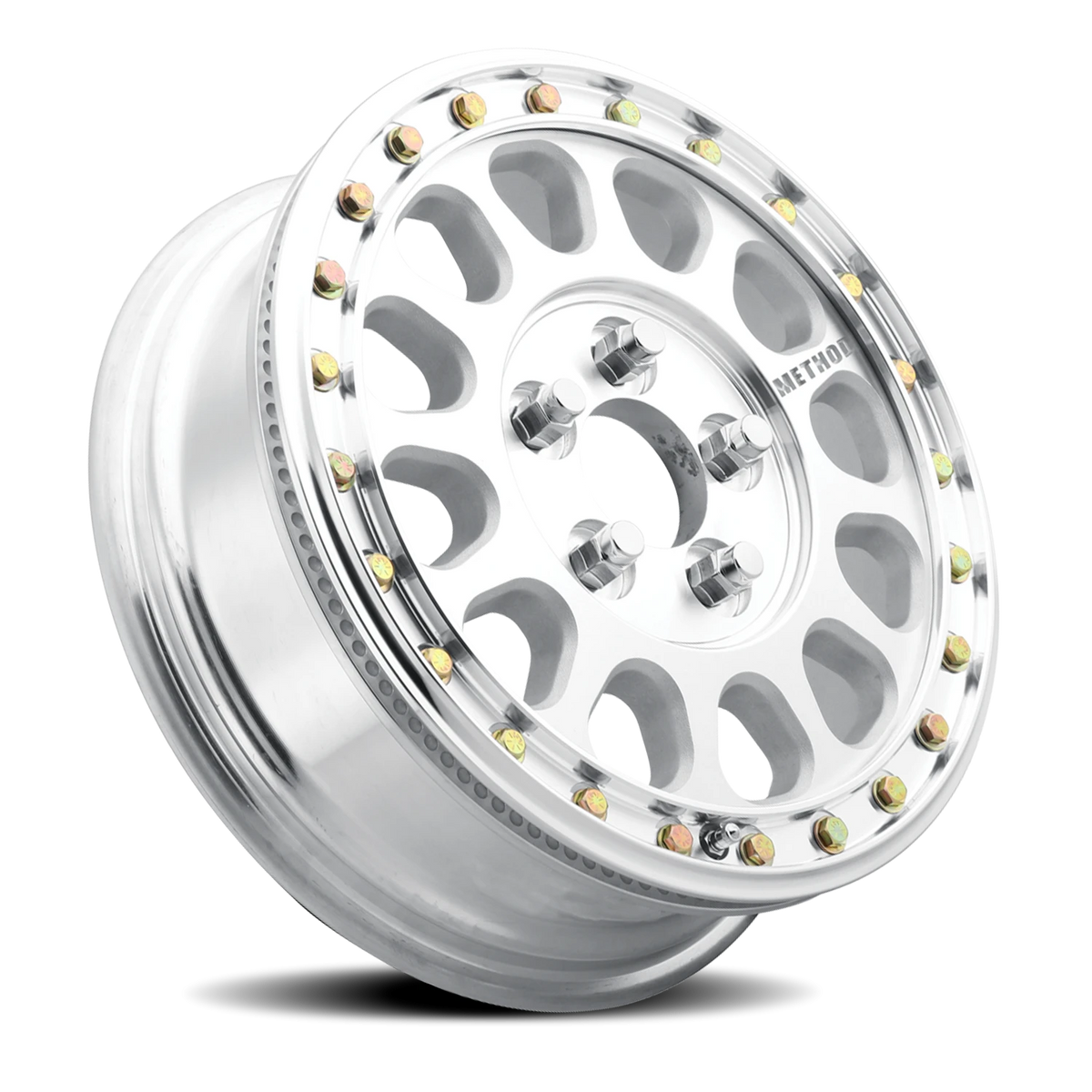 Method Race Wheels MR401 Beadlock UTV Machined Raw Machined 15x7 +38 5x114.3mm 72mm