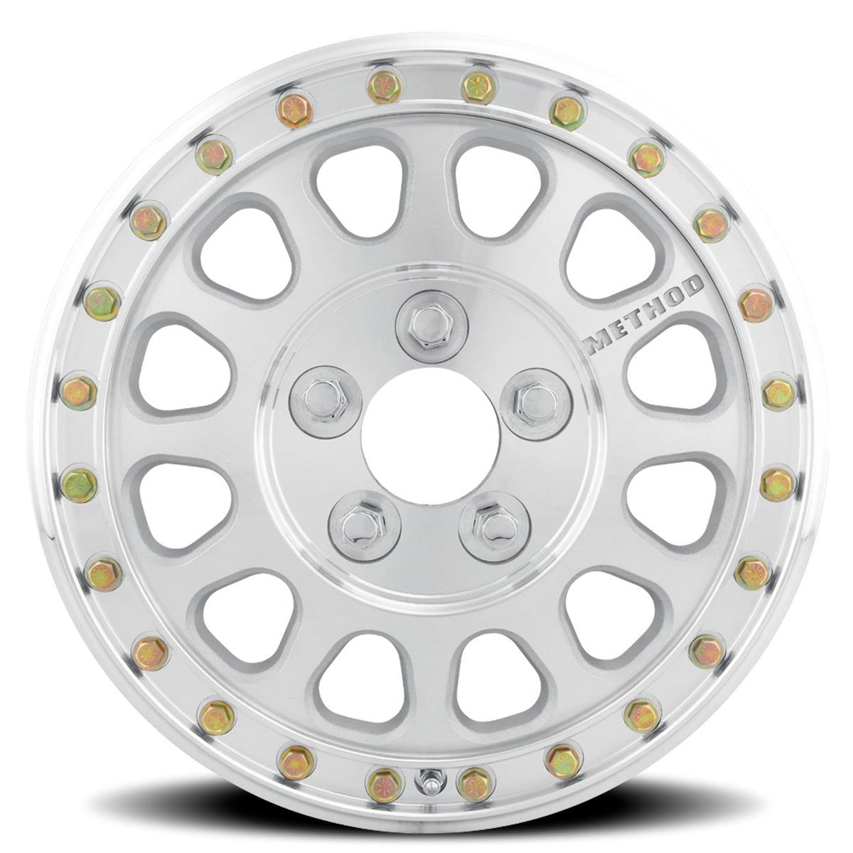 Method Race Wheels MR401 Beadlock UTV Machined Raw Machined 15x7 +38 5x114.3mm 72mm