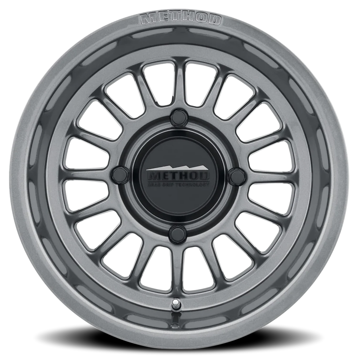 Method Race Wheels MR411 Bead Grip UTV Gloss Titanium 15x7 +38 4x136mm 106.25mm