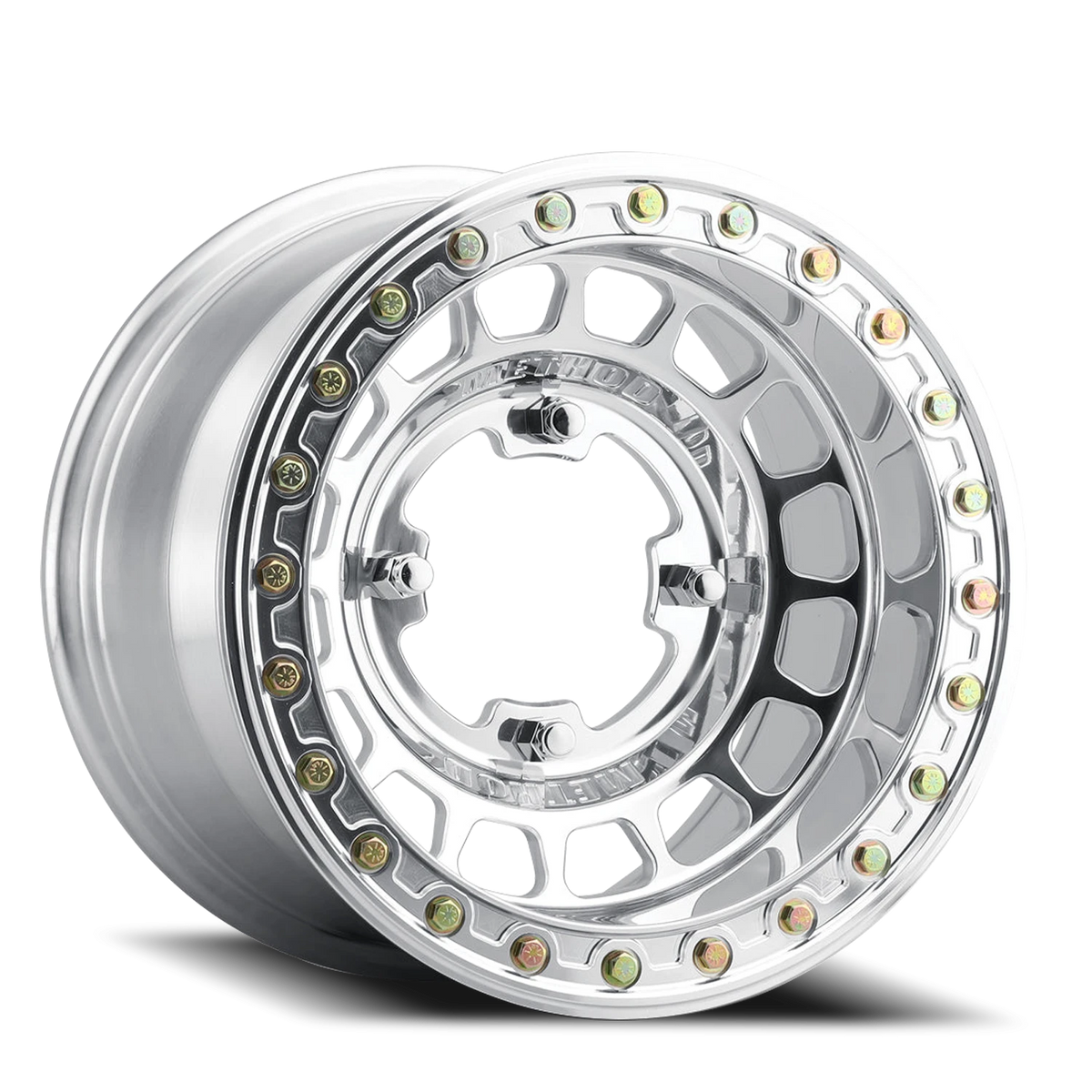 Method Race Wheels MR413 Beadlock UTV Polished 15x7 +38 5x114.3mm 70mm