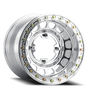 Method Race Wheels MR413 Beadlock UTV Polished 15x10 +25 5x114.3mm 70mm
