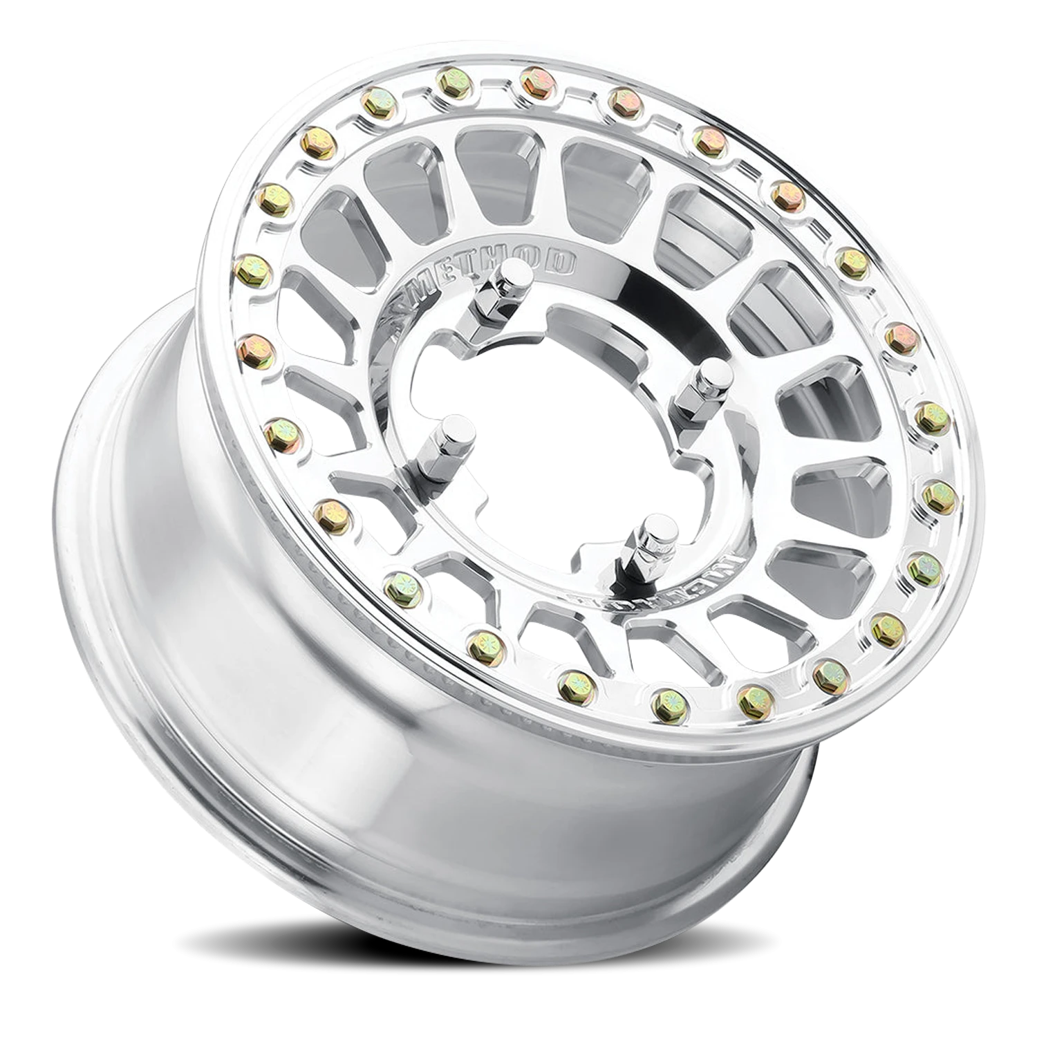 Method Race Wheels MR413 Beadlock UTV Polished 15x7 +38 5x114.3mm 70mm