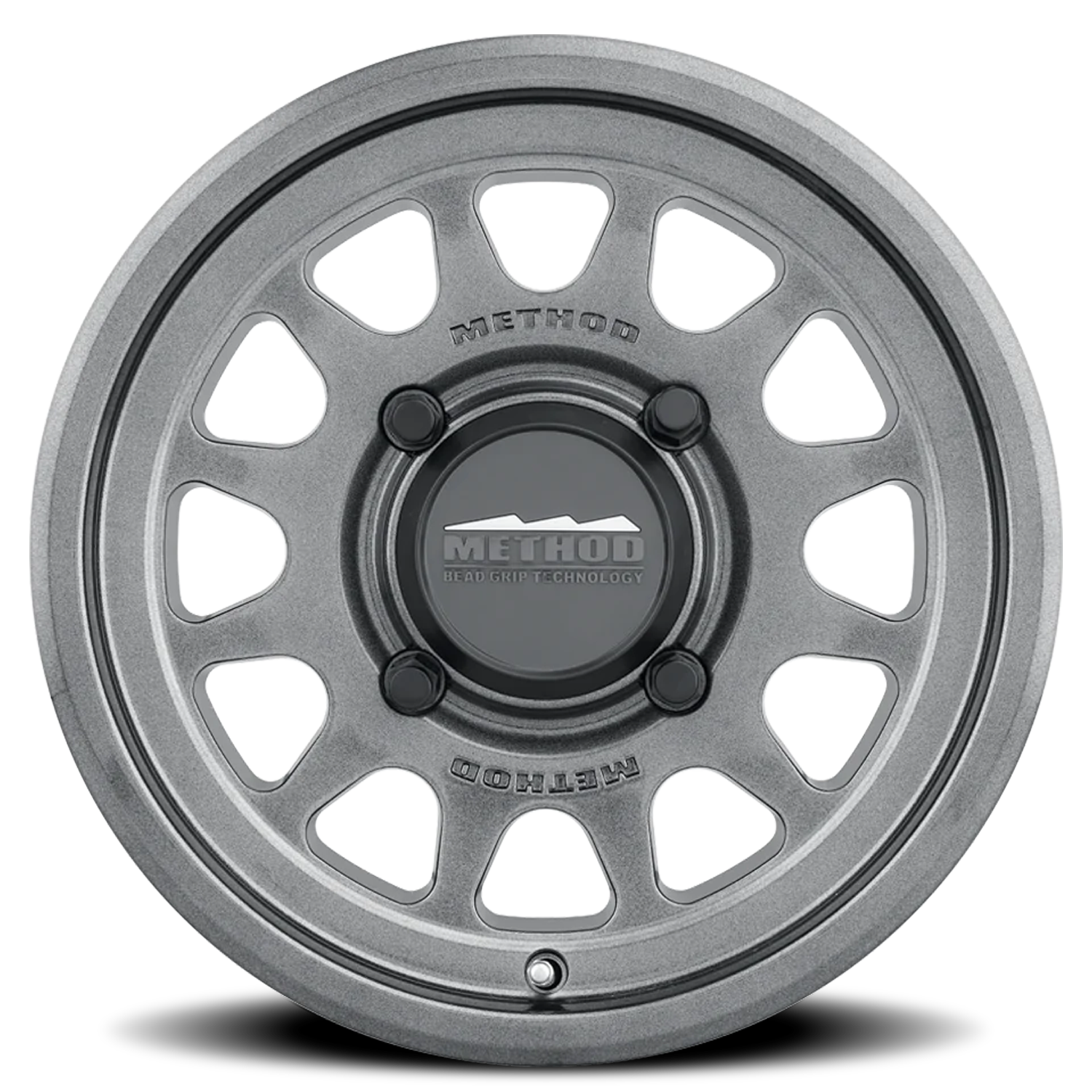 Method Race Wheels MR414 Bead Grip UTV Graphite 15x10 +25 4x136mm 106mm