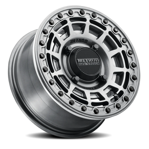 Method Race Wheels MR415 Beadlock UTV Graphite W/ Gloss Graphite Ring 15x7 +38 4x136mm 106mm