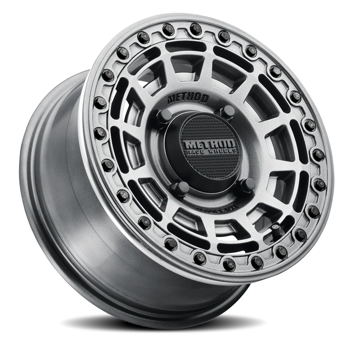 Method Race Wheels MR415 Beadlock UTV Graphite 15x10 +25 4x156mm 132mm