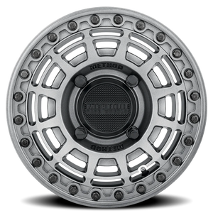 Method Race Wheels MR415 Beadlock UTV Graphite W/ Gloss Graphite Ring 15x7 +38 4x136mm 106mm
