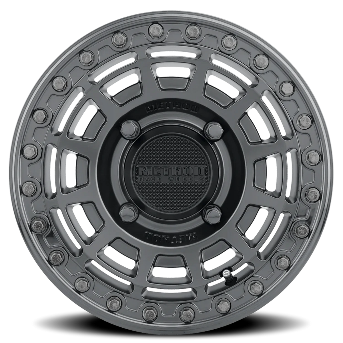 Method Race Wheels MR415 Beadlock UTV Matte Black W/ Gloss Black Ring 15x7 +38 4x136mm 106mm