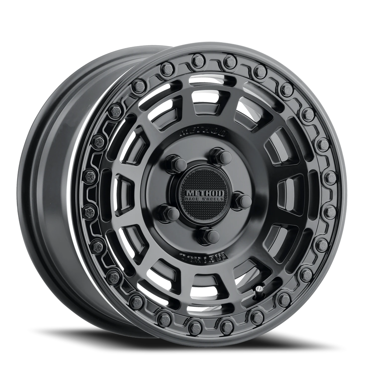 Method Race Wheels MR415 Beadlock UTV Matte Black W/ Gloss Black Ring 15x7 +38 5x114.3mm 76mm