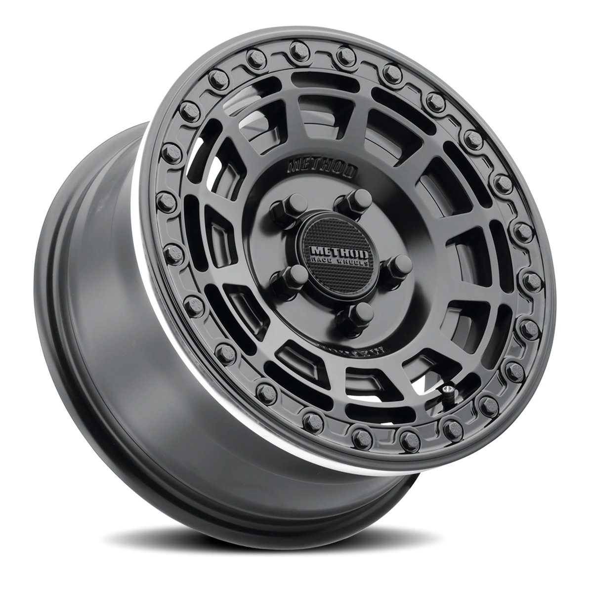 Method Race Wheels MR415 Beadlock UTV Matte Black W/ Gloss Black Ring 15x7 +38 5x114.3mm 76mm