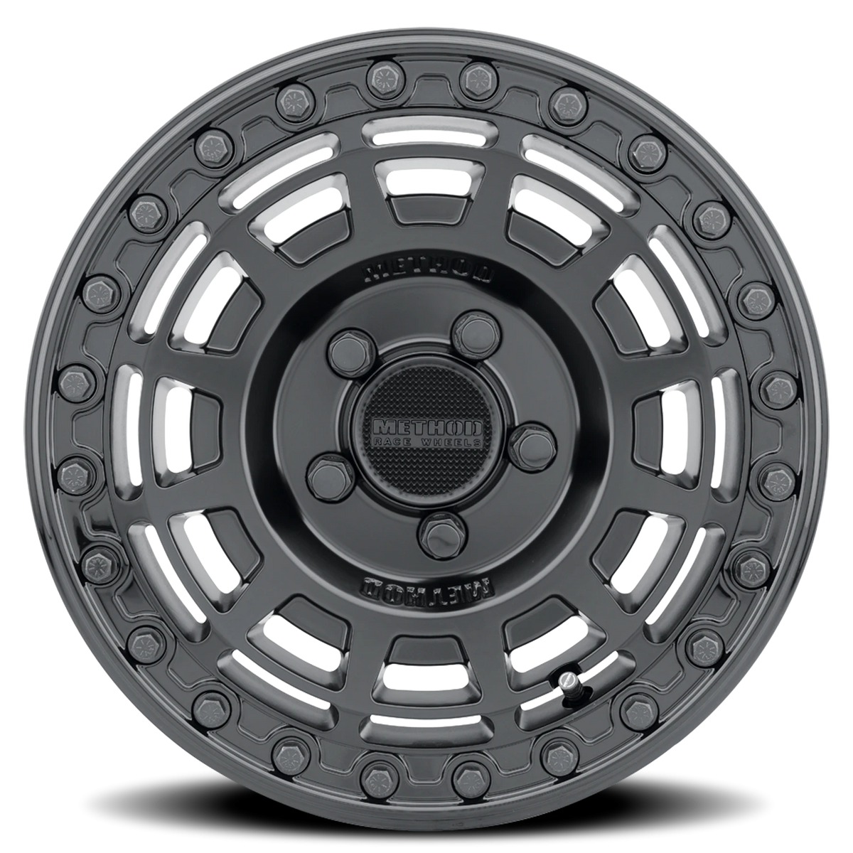 Method Race Wheels MR415 Beadlock UTV Matte Black W/ Gloss Black Ring 15x7 +38 5x114.3mm 76mm