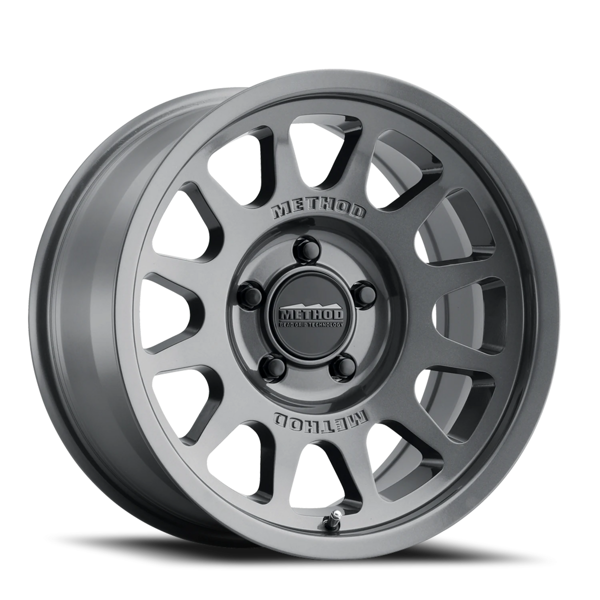 Method Race Wheels Bead Grip MR703 Gloss Titanium 17x8.5 0 5x127mm 71.5mm - Wheelwiz