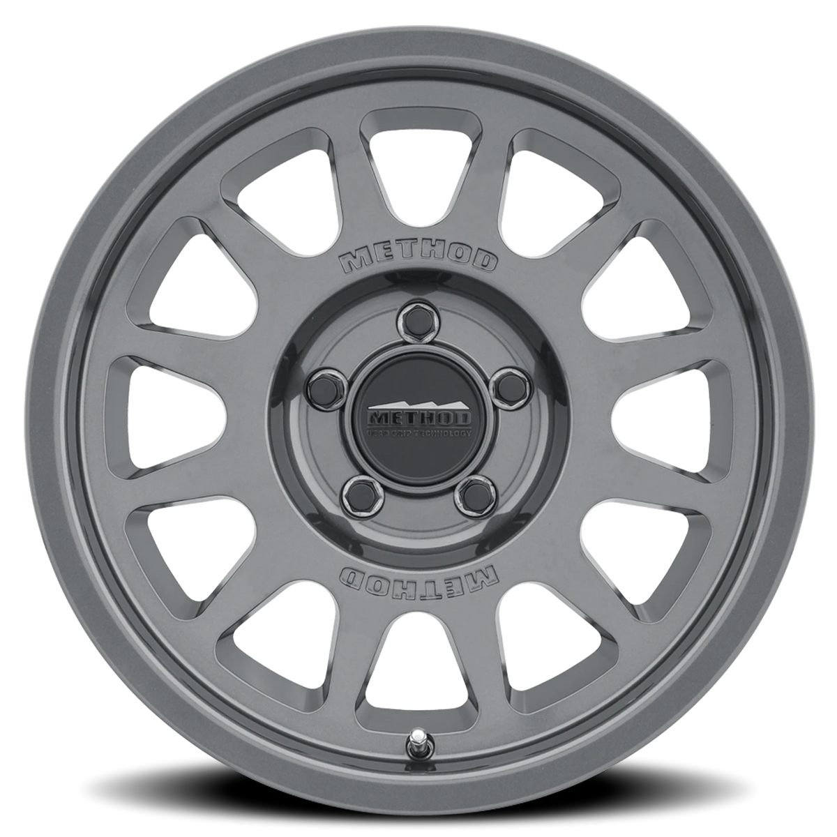 Method Race Wheels Bead Grip MR703 Gloss Titanium 17x9 -12 5x127mm 71.5mm - Wheelwiz