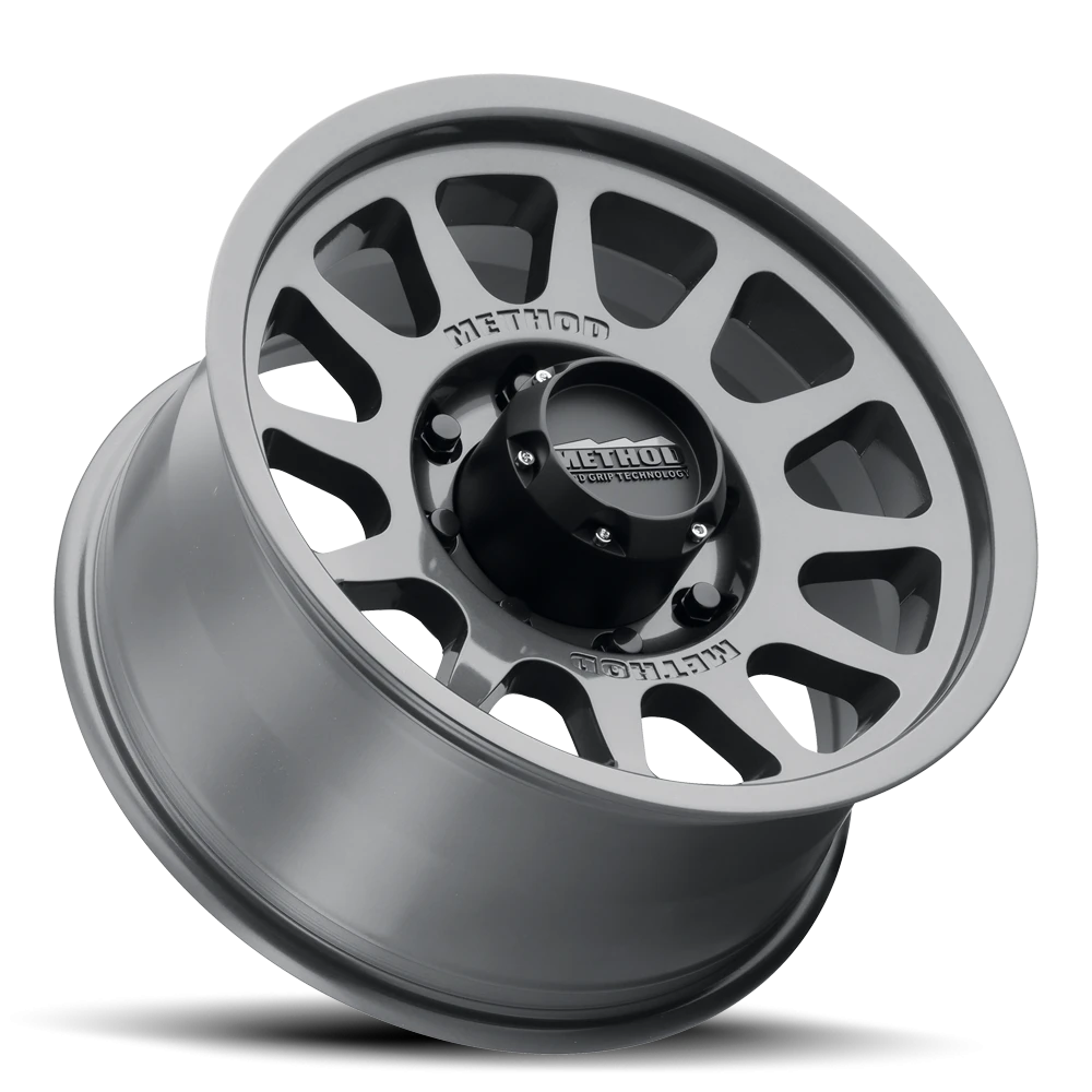 Method Race Wheels Bead Grip MR703 Gloss Titanium 17x9 -12 8x165.1mm 130.81mm