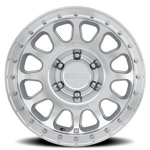 Method Race Wheels MR709 HD Bead Grip Machined Silver W/ Clear Coat 17x8.5 +25 6x139.7mm 106.25mm - Wheelwiz