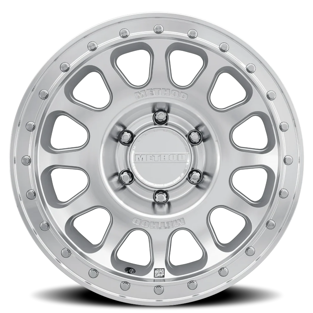 Method Race Wheels MR709 HD Bead Grip Machined Silver W/ Clear Coat 18x9 +12 6x135mm 87mm