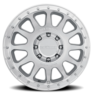 Method Race Wheels MR709 HD Bead Grip Machined Silver W/ Clear Coat 18x9 +12 8x165.1mm 121.3mm