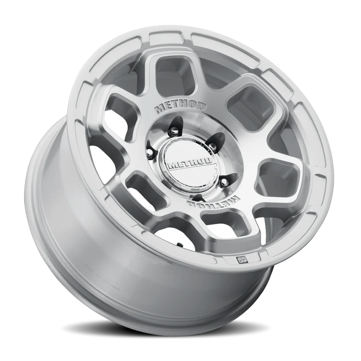 Method Race Wheels MR710 HD Bead Grip Machined Silver W/ Clear Coat 17x8.5 0 6x135mm 87mm