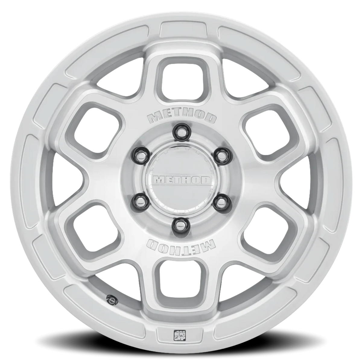 Method Race Wheels MR710 HD Bead Grip Machined Silver W/ Clear Coat 17x8.5 +25 6x139.7mm 106.25mm