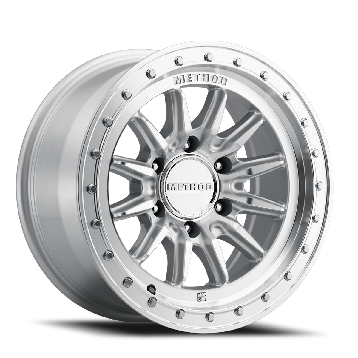 Method Race Wheels MR711 HD Bead Grip Machined Silver W/ Clear Coat 18x9 0 6x135mm 87mm - Wheelwiz