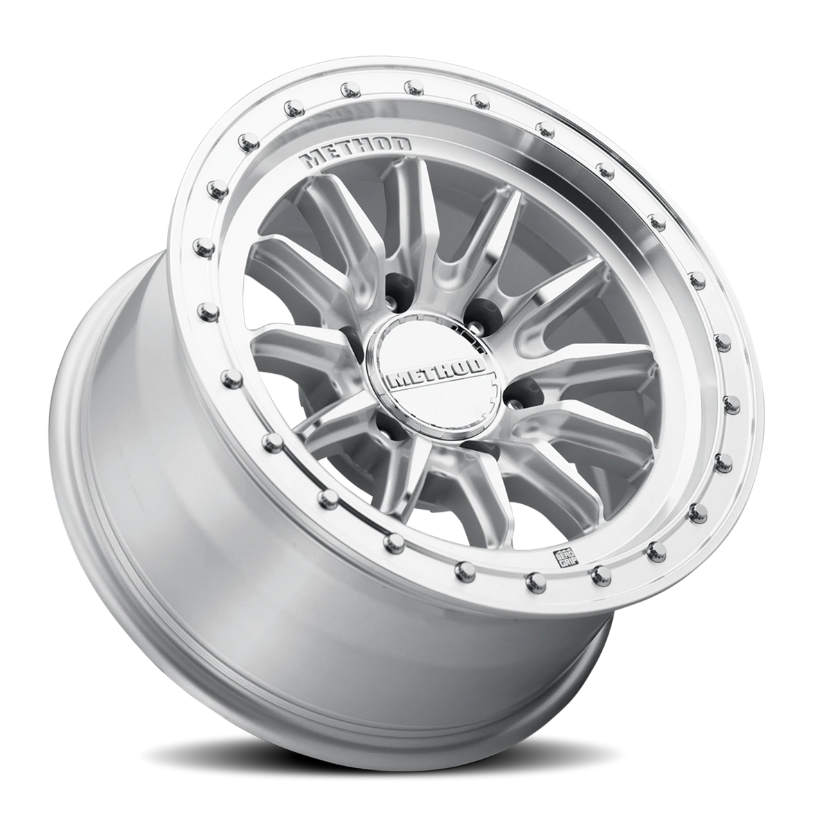 Method Race Wheels MR711 HD Bead Grip Machined Silver W/ Clear Coat 17x8.5 0 6x135mm 87mm - Wheelwiz