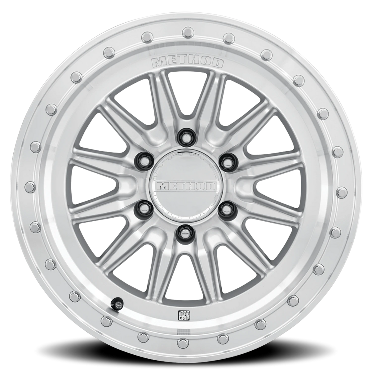 Method Race Wheels MR711 HD Bead Grip Machined Silver W/ Clear Coat 17x8.5 0 6x139.7mm 106.25mm - Wheelwiz