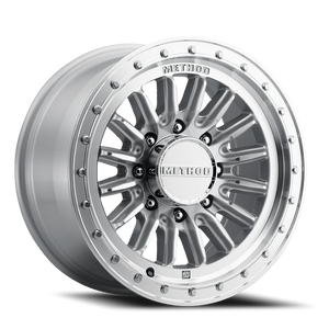 Method Race Wheels MR711 HD Bead Grip Machined Silver W/ Clear Coat 18x9 +12 8x165.1mm 121.3mm - Wheelwiz