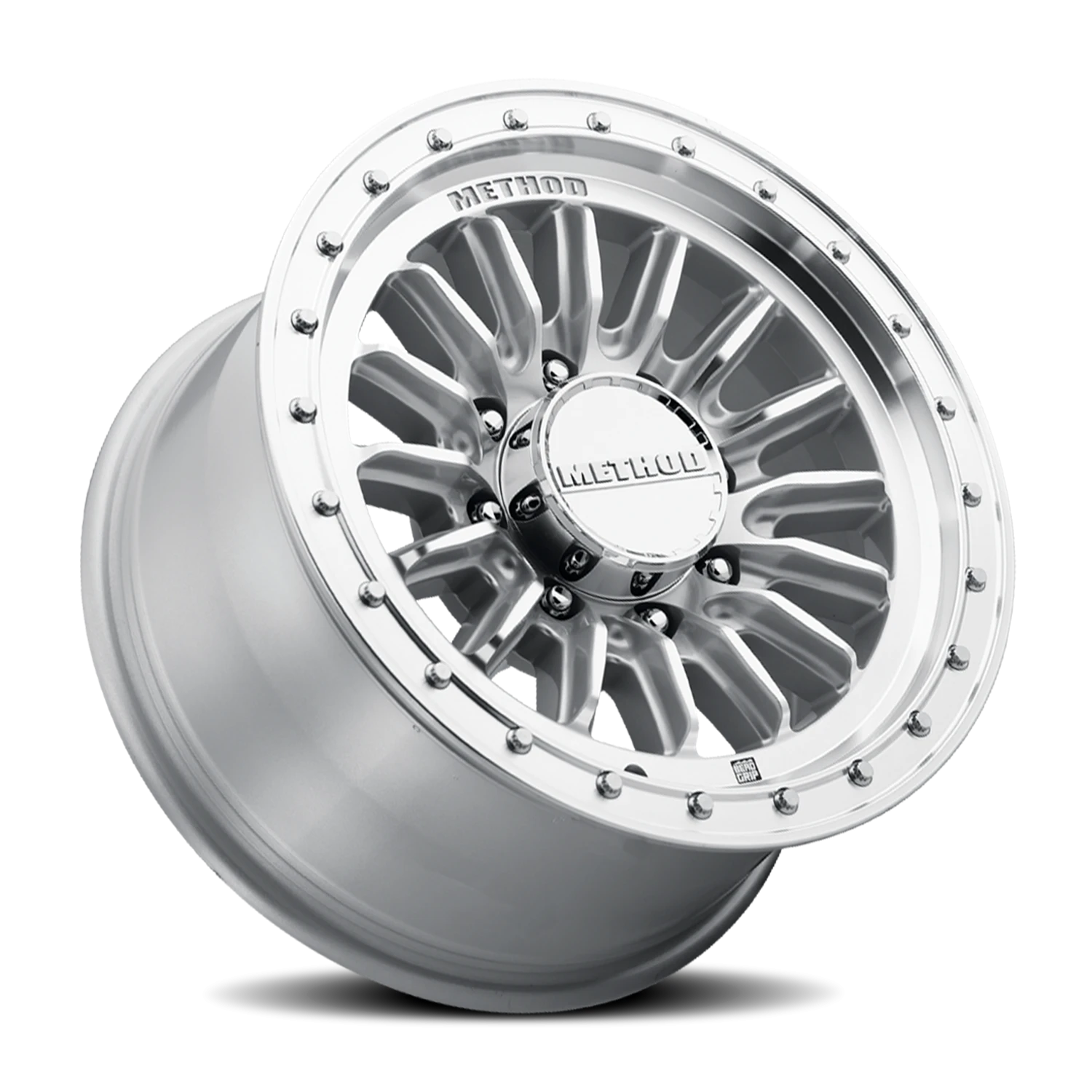 Method Race Wheels MR711 HD Bead Grip Machined Silver W/ Clear Coat 18x9 +12 8x165.1mm 121.3mm - Wheelwiz