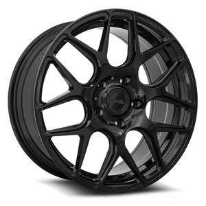 MRR FS1 Gloss Black 18x8.5 +35 5x112mm 66.6mm - Wheelwiz