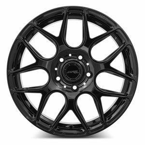 MRR FS1 Gloss Black 18x8.5 +35 5x112mm 66.6mm - Wheelwiz