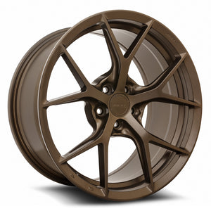 MRR FS6 Gloss Bronze 20x9.5 +25 5x112mm 66.6mm - WheelWiz