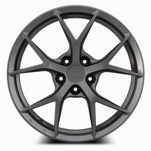 MRR FS6 Matte Gun Metal fit Corvette C8 19x8.5 +38 5x120mm 66.9mm