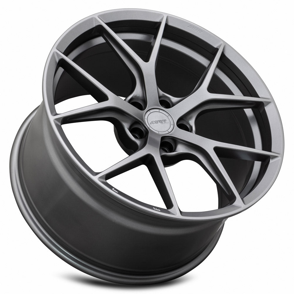 MRR FS6 Matte Gun Metal 20x11 +25 5x112mm 66.6mm - Wheelwiz