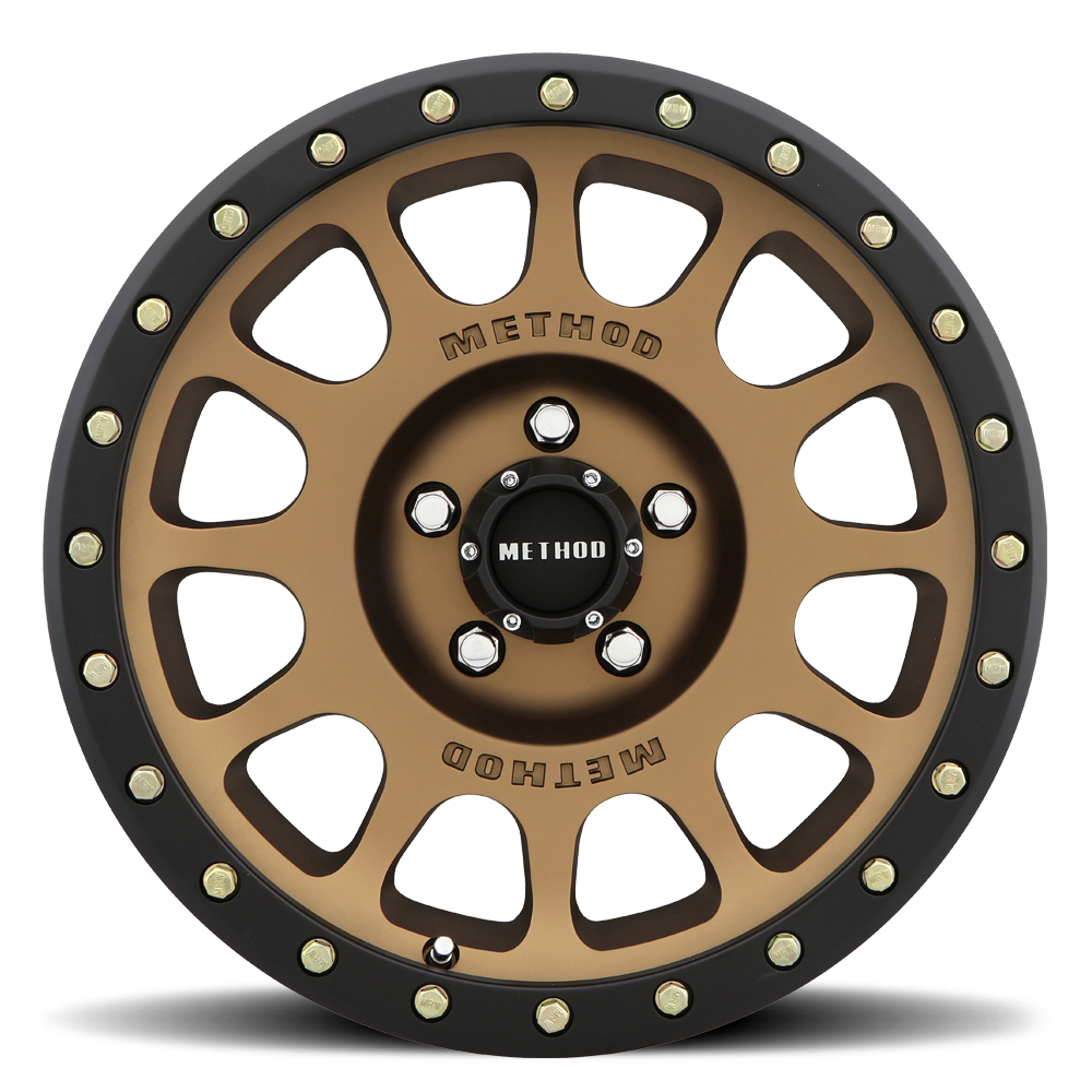 Method Race Wheels MR305 NV METHOD BRONZE - MATTE BLACK LIP 20x10 -18 5x127mm 94mm - WheelWiz