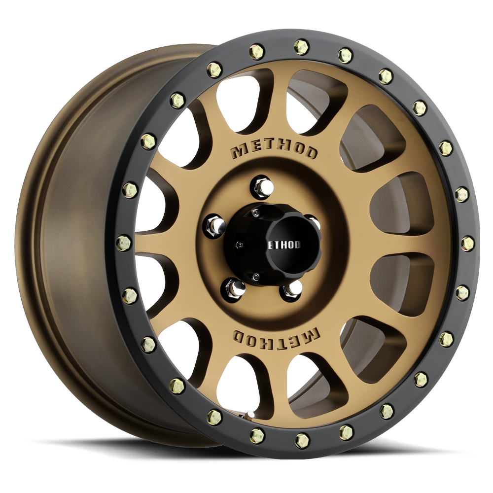 Method Race Wheels MR305 NV METHOD BRONZE - MATTE BLACK LIP 20x10 -18 5x127mm 94mm - WheelWiz