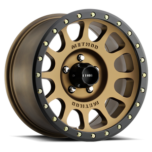 Method Race Wheels MR305 NV METHOD BRONZE - MATTE BLACK LIP 20x10 -18 5x127mm 94mm - WheelWiz