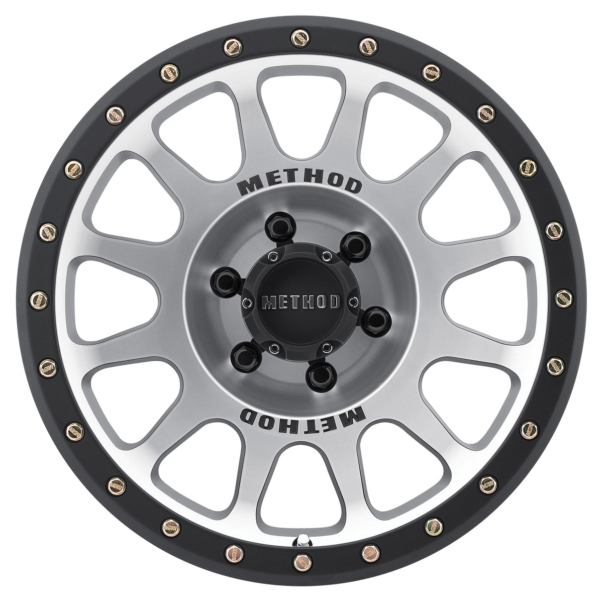 Method Race Wheels MR305 NV MACHINED - MATTE BLACK LIP 17x8.5 +25 6x120mm 83mm - WheelWiz