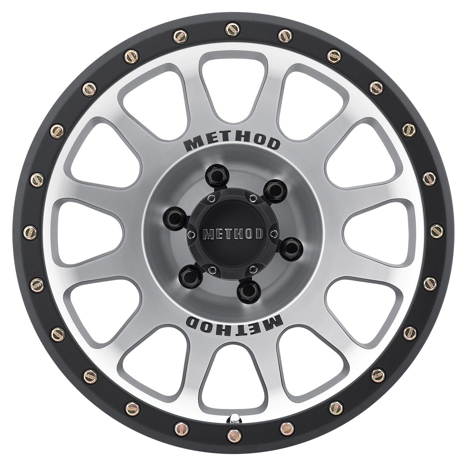 Method Race Wheels MR305 NV MACHINED - MATTE BLACK LIP 17x8.5 +25 6x120mm 83mm - WheelWiz