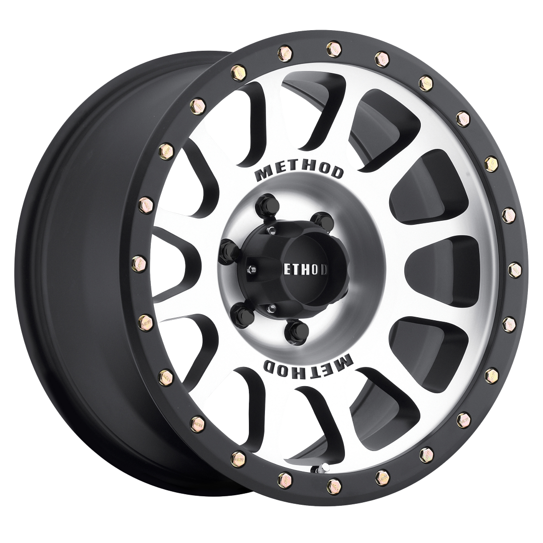 Method Race Wheels MR305 NV MACHINED - MATTE BLACK LIP 17x8.5 +25 6x120mm 83mm - WheelWiz