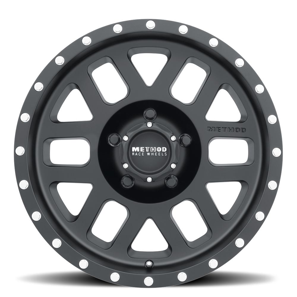 Method Race Wheels MR306 Mesh MATTE BLACK 17x8.5 0 5x114.3mm 83mm - WheelWiz