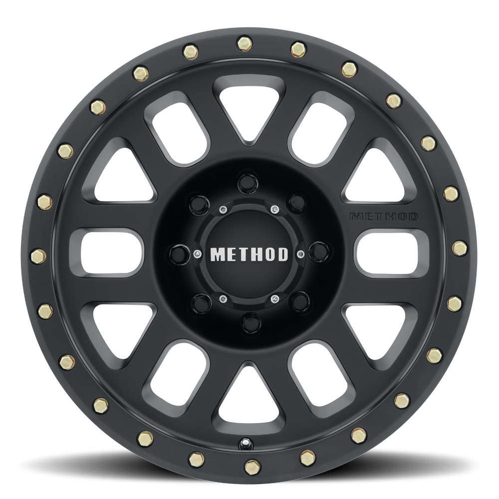 Method Race Wheels MR309 Grid MATTE BLACK 18x9 0 8x180mm 130.81mm - WheelWiz