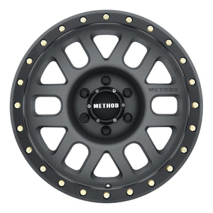 Method Race Wheels MR309 Grid TITANIUM - MATTE BLACK LIP 17x8.5 0 6x5.5mm 108mm - WheelWiz