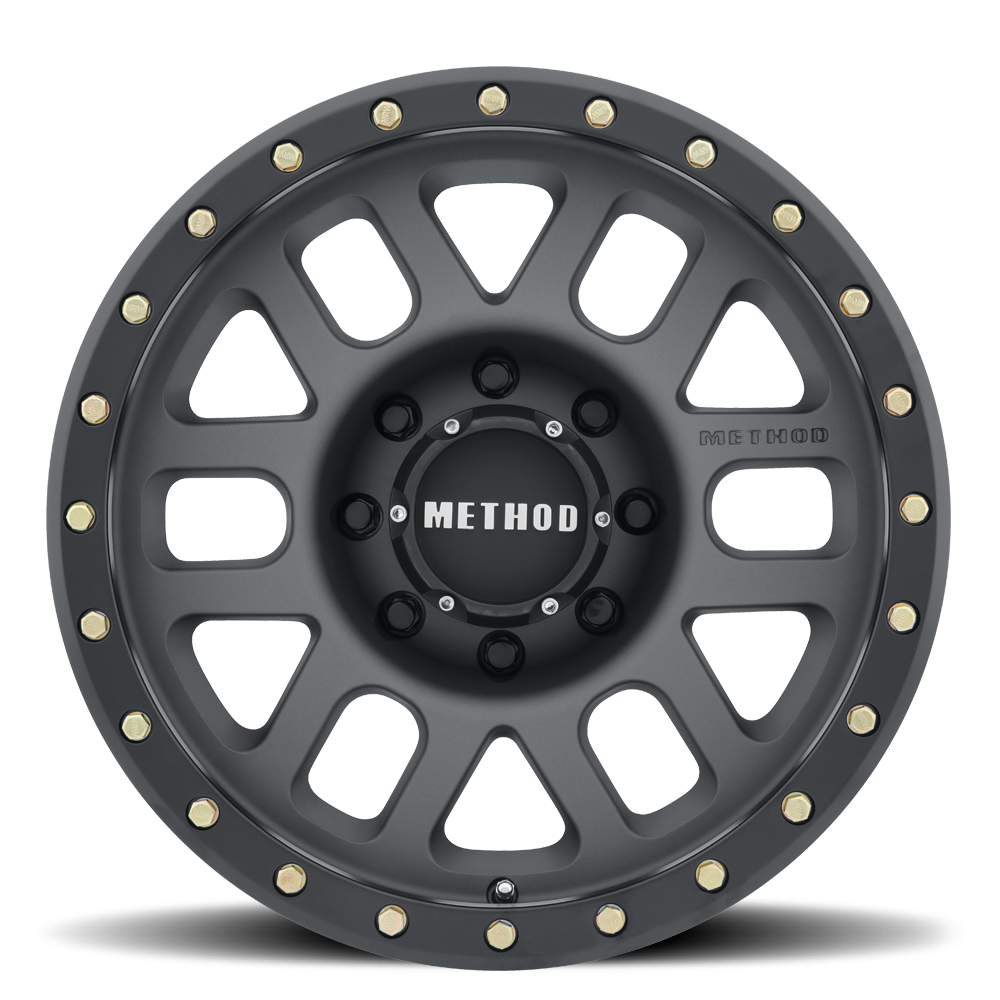 Method Race Wheels MR309 Grid TITANIUM - MATTE BLACK LIP 18x9 +18 8x170mm 130.81mm - WheelWiz