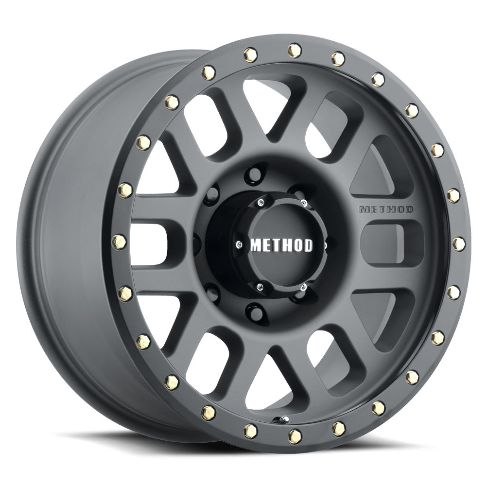 Method Race Wheels MR309 Grid TITANIUM - MATTE BLACK LIP 18x9 +18 8x170mm 130.81mm - WheelWiz