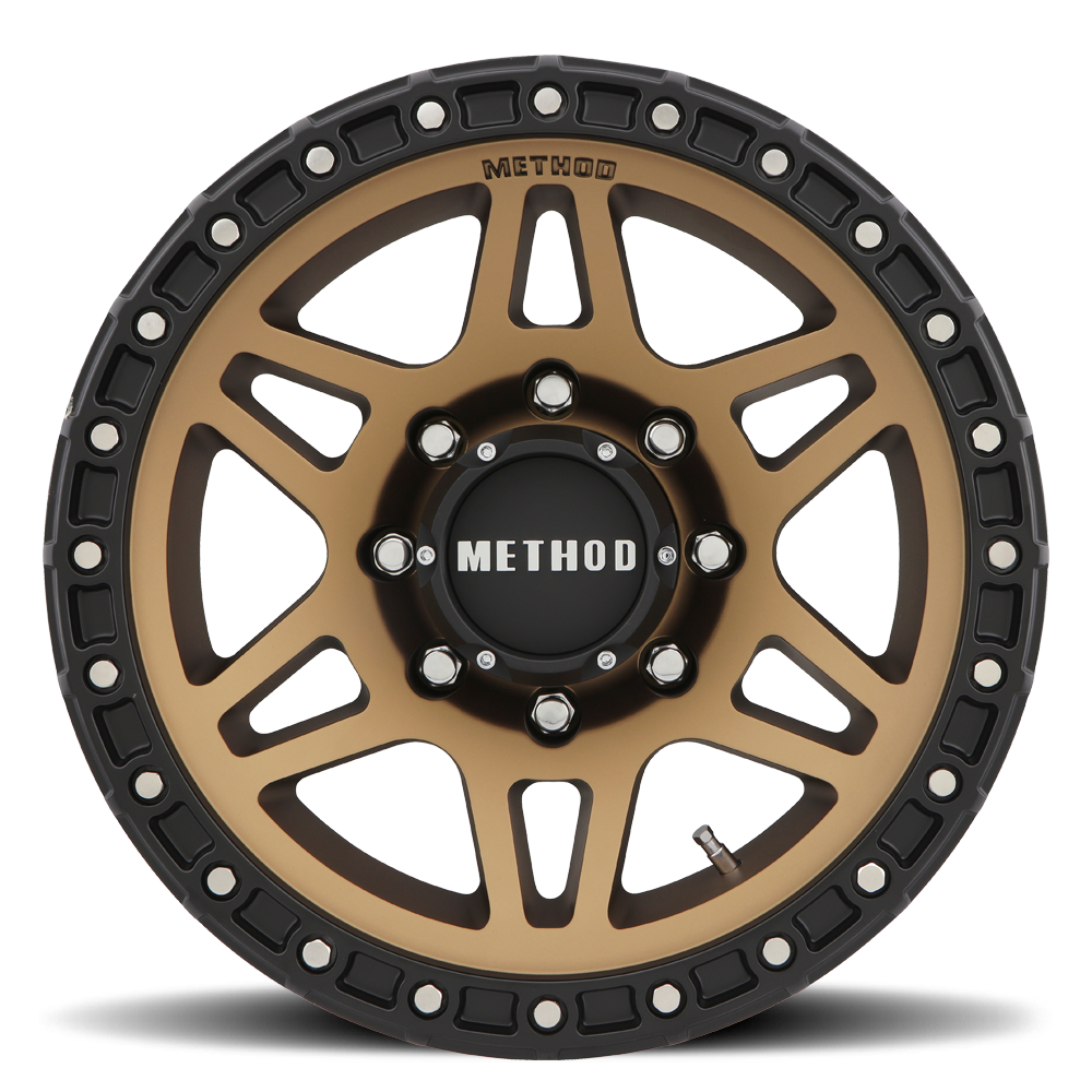 Method Race Wheels MR312 METHOD BRONZE - MATTE BLACK LIP 18x9 +18 8x165.1mm 130.81mm - WheelWiz