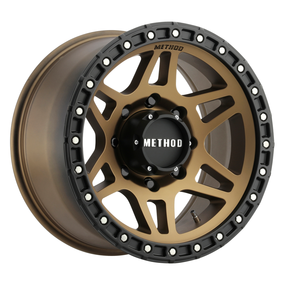 Method Race Wheels MR312 METHOD BRONZE - MATTE BLACK LIP 18x9 +18 8x165.1mm 130.81mm - WheelWiz