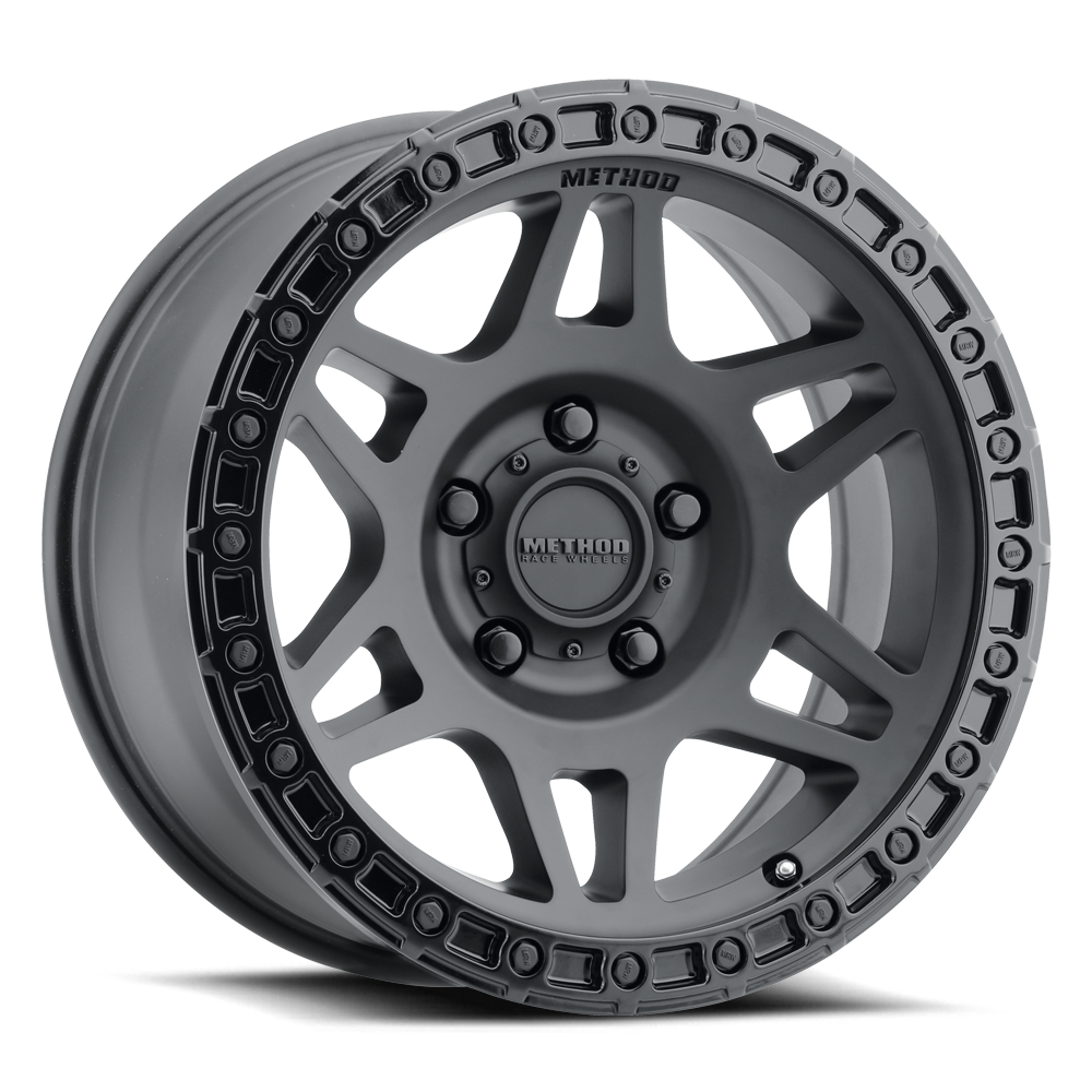 Method Race Wheels MR312 MATTE BLACK - GLOSS BLACK LIP 17x9 -12 5x127mm 71.5mm - WheelWiz