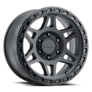 Method Race Wheels MR312 MATTE BLACK - GLOSS BLACK LIP 17x8.5 0 6x5.5mm 106.25mm - WheelWiz