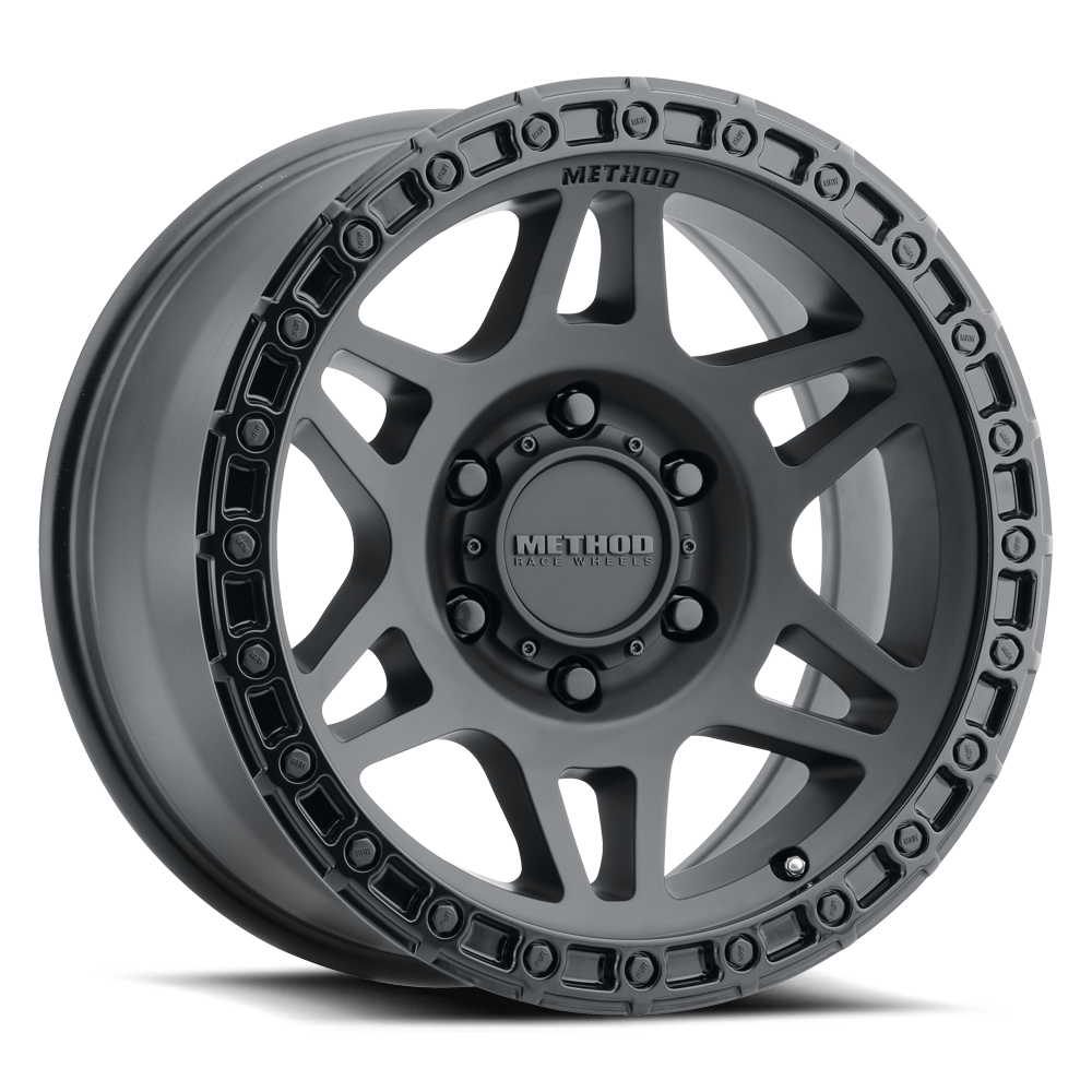 Method Race Wheels MR312 MATTE BLACK - GLOSS BLACK LIP 17x8.5 0 6x135mm 87mm - WheelWiz