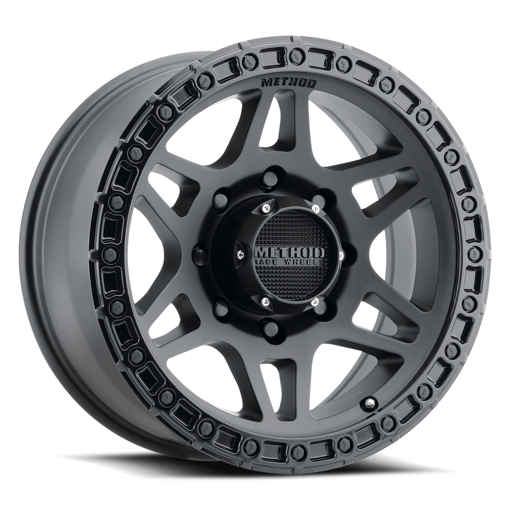 Method Race Wheels MR312 MATTE BLACK - GLOSS BLACK LIP 17x8.5 0 8x170mm 130.81mm - WheelWiz